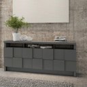 Ver imagem 1 de Balcão/buffet 176cm Quadriculado 3d Grafite