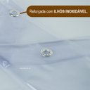 Ver imagem 4 de 2 Cortina Box Banheiro Pvc Transparente Antimofo Ilhós 1,95