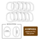 Ver imagem 7 de 2 Cortina Box Banheiro Pvc Transparente Antimofo Ilhós 1,95