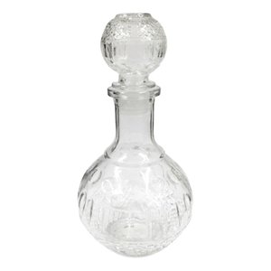 Garrafa De Vidro 500ml Com Tampa Inox Para Água Licor Whisky