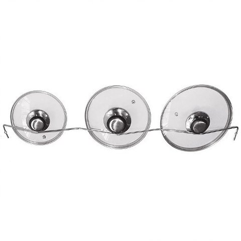 Suporte Organizador Fixo Triplo Tampas De Panela 4307 Jomer