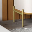 Ver imagem 5 de Mesa de Cabeceira Slim Tucupi Off White com Nature Pe Dourado - Moveis Jb