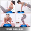 Ver imagem 5 de Bola Bosu Com Elastico Grande Yoga Reabilitaçao Pilates Fisioterapia Academia Ginastica Alongamento 