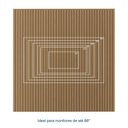 Ver imagem 7 de Rack Ripado com Painel Ripado para Tv até 86 Polegadas 250cmx240cm Aruá CabeCasa MadeiraOriginals