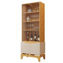Ver imagem 3 de Cristaleira de Madeira com Vidro para Sala de Jantar Bar Clarice D05 Cedro Off White - Lyam Decor