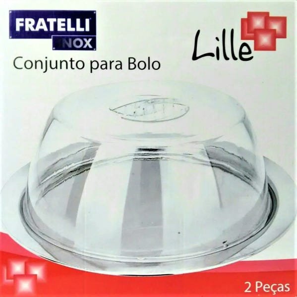 Jogo Para Bolo 3 Peças Lille Inox-FRATELLI