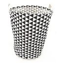 Ver imagem 1 de Cesto de Roupas Design Triângulo Pto/bco Dolce Home
