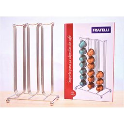 Suporte Para 42 Cápsulas de Café Nespresso Cromado - 1