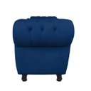 Ver imagem 3 de Sofá Retrô com Baú Grécia Namoradeira Calçadeira Suede Azul Marinho - D'Rossi