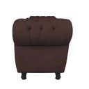 Ver imagem 3 de Sofá Retrô com Baú Grécia Namoradeira Calçadeira Suede Marrom