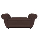 Ver imagem 2 de Sofá Retrô com Baú Grécia Namoradeira Calçadeira Suede Marrom