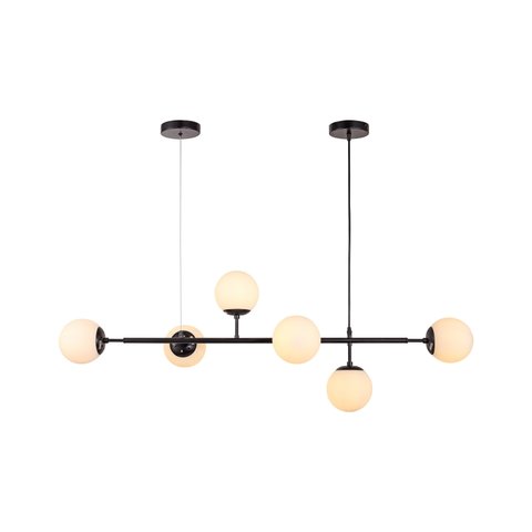 Lustre Pendente Jabuticaba Preto Vidro Opaco Inovartte Inl98