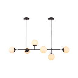 Lustre Pendente Jabuticaba Preto Vidro Opaco Inovartte Inl98 - 1
