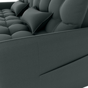 Ver imagem 7 de Sofa Cama 2 Lugares 200cm Pillar Veludo E401 Chumbo Milani Store