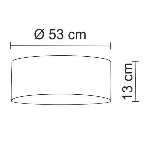 Plafon de Sobrepor Redondo para 4 Lâmpadas 53cm Navi MadeLustre - 2