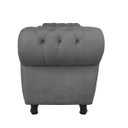 Ver imagem 3 de Sofá Retrô com Baú Grécia Namoradeira Calçadeira Suede Grafite