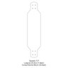 Skate Longboard completo Feminino First Class - Flores - 2