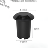 12 Embutido de Solo Preto Led 1w 3000k Escada Deck Acl79 - 4