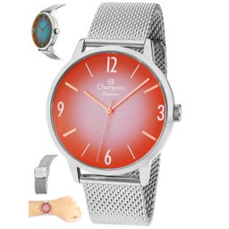 Relógio Champion Feminino Ref: Cn20837t Camaleão Prateado - 1