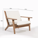 Ver imagem 2 de Poltrona em Madeira Maciça Lotus 