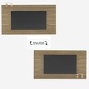 Ver imagem 6 de Rack com Painel Slim p/ TV até 75" com 2 Portas Lumina Carvalho/Grafite - Artely