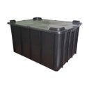 Ver imagem 2 de Caixa Organizadora 180 Litros Preta com Tampa