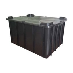 Caixa Organizadora 180 Litros Preta com Tampa - 2