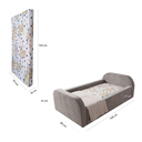 Ver imagem 4 de Cama Baby Soft de Espuma Montável e Desmontável com Colchão:Bege