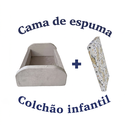 Ver imagem 3 de Cama Baby Soft de Espuma Montável e Desmontável com Colchão:Bege
