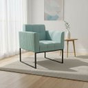 Ver imagem 2 de Poltrona Sala Decorativa Elisa Base Industrial Preta Cotelê Ext/veludo D03 - D’Rossi