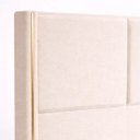 Ver imagem 3 de Cabeceira Grecia Estofada Luxo Queen 1,60cm Detalhes Dourado Bege