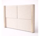 Ver imagem 4 de Cabeceira Grecia Estofada Luxo Queen 1,60cm Detalhes Dourado Bege