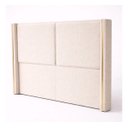 Ver imagem 4 de Cabeceira Grecia Estofada Luxo Queen 1,60cm Detalhes Dourado Bege