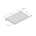 Ver imagem 3 de Prateleira 60x40 cm Em MDF Para Cremalheira Modelo Simples Comac Preto