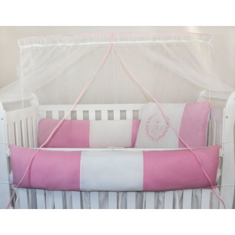 Kit Kids com Mosquiteiro Comum - Realeza Rosa