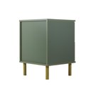 Ver imagem 4 de Mesa de Cabeceira Ditália 2 Gavetas Dm-125 Verde Oliva
