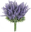 Ver imagem 2 de 5 Galhos Flores de Lavanda Artificiais 30cm Vaso e Decoração