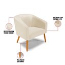 Ver imagem 7 de Poltrona Decorativa Pé Palito Castanho Kit 2 Stella Sintético D03 - D'Rossi