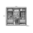 Ver imagem 3 de Guarda Roupa Casal 6 Portas e 4 Gavetas c/ Espelho Rizon Plus Branco - Novo Horizonte