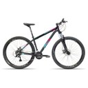 Ver imagem 1 de Bicicleta Aro 29 TSW Rava 27v Shimano Altus/Acera F. Hidráulico Suspensão Trava Preto com Azul 19