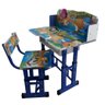 MESA INFANTIL AJUSTAVEL MESINHA DE ESTUDO COM CADEIRA KIT BANCADA DIDATICA PARA CRIANÇAS AZUL - 1