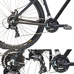 Bicicleta Aro 29 TSW Rava 27V Kit Shimano Altus Freio Hidráulico Suspensão Preto com Azul 19 - 2