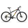 Bicicleta Aro 29 TSW Rava 27V Shimano Altus Freio Hidráulico Suspensão Trava Preto com Amarelo 17 - 1