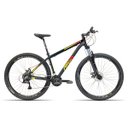 Ver imagem 1 de Bicicleta Aro 29 TSW Rava 27V Shimano Altus Freio Hidráulico Suspensão Trava Preto com Amarelo 17