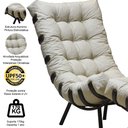 Ver imagem 4 de Kit Poltrona Costela + Puff Almofada Decorativo Alumínio