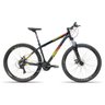 Bicicleta Aro 29 TSW Rava 24V Shimano K7 Comp. Freio Hidráulico Suspensão Trava Preto com Amarelo 17 - 1