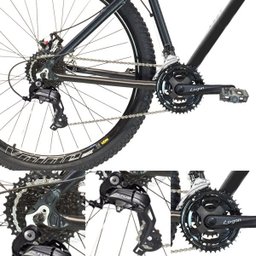 Bicicleta Aro 29 TSW Rava 27V Kit Shimano Altus Freio Hidráulico Suspensão Preto com Cinza 17 - 2 Bicicleta Aro 29 TSW Rava 27V Kit Shimano Altus Freio Hidráulico Suspensão Preto com Cinza 17 - 2