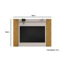 Ver imagem 4 de Painel Home P/tv até 60 Polegadas Trend Ripado Extensível C/ Prateleira 108x160 Cm Cedro/bali - Dj