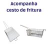 Fritadeira Industrial Inox à Gás 2 Cubas 5 Litros com Cesto - 6