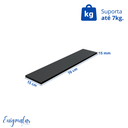 Ver imagem 5 de Kit 4 Prateleira Preta 70X15 + Suporte Flutuante Mdf Organizadora Decoração Cozinha Banheiro Sala